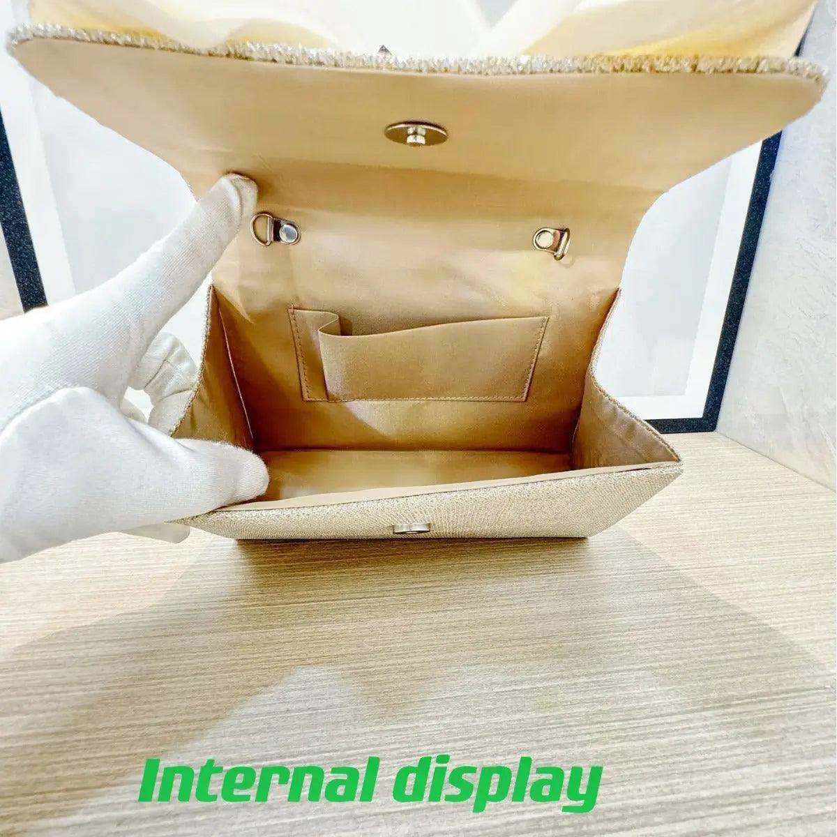 MAC060 White Bowknot Portable Shoulder Bag Big Bow Design Underarm Bags - Image 3
