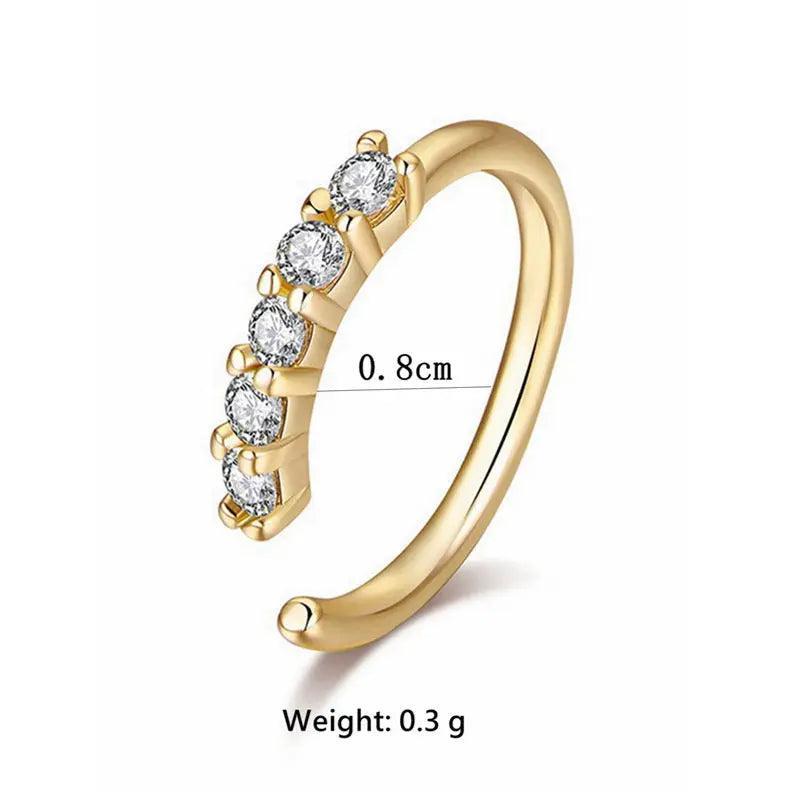 MAC066 Minimalist Openable Helix Hoop Nose Ring - Image 2