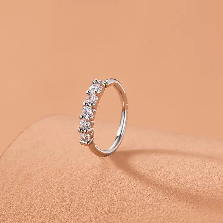 MAC066 Minimalist Openable Helix Hoop Nose Ring - Image 4