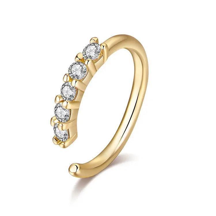 MAC066 Minimalist Openable Helix Hoop Nose Ring - Image 6