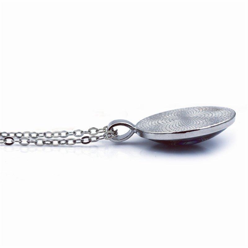 MAC076 Time Gem Palestine keffiyeh Anti-War Peace Pendant Necklace - Image 3