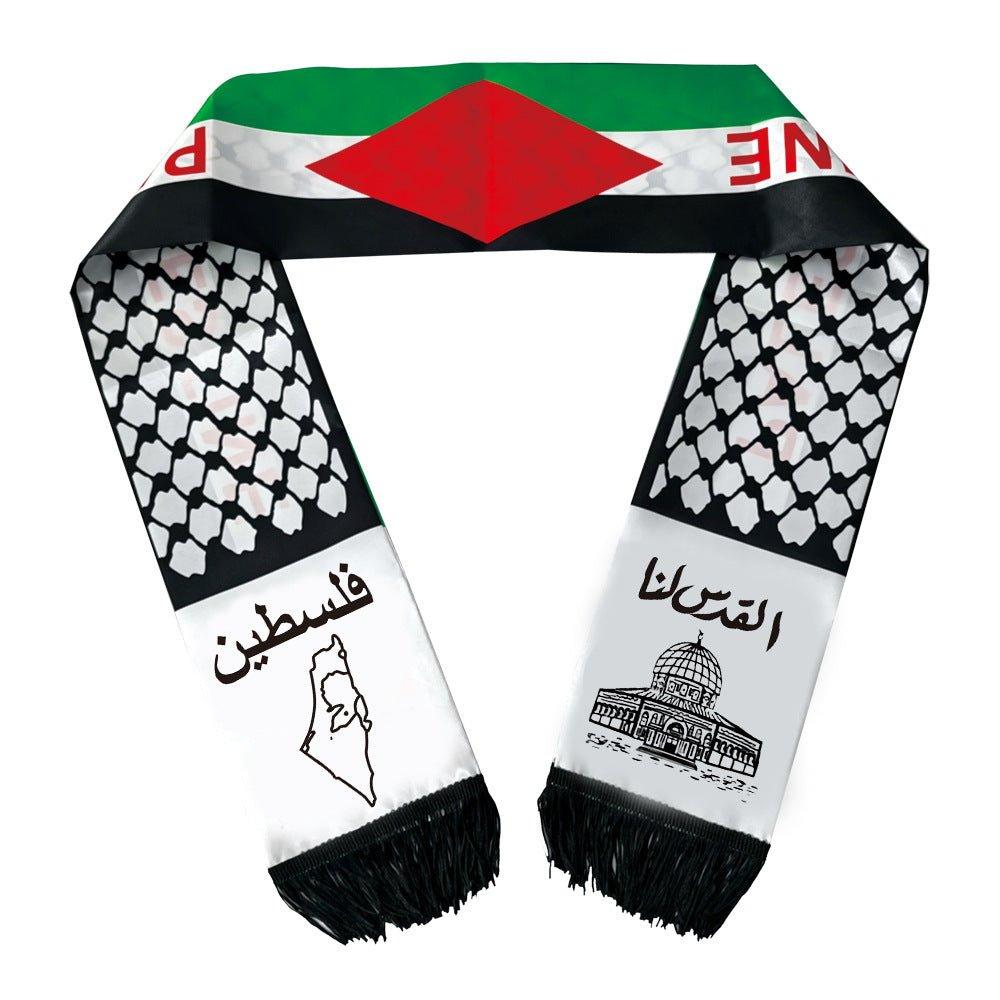 Palestine flag keffiyeh scarf (MAC079) - Image 3