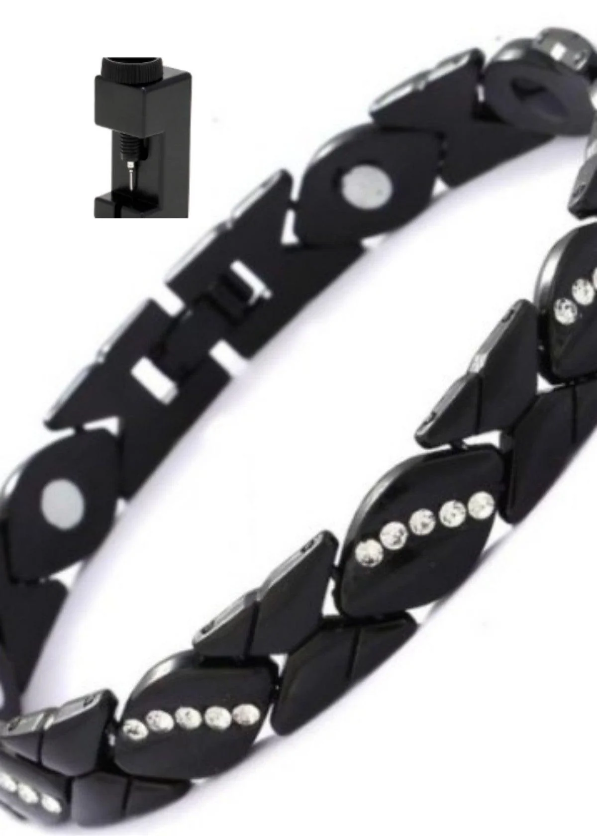 MAC083 Leaf Brushed Creative Magnet Bracelet - Image 4