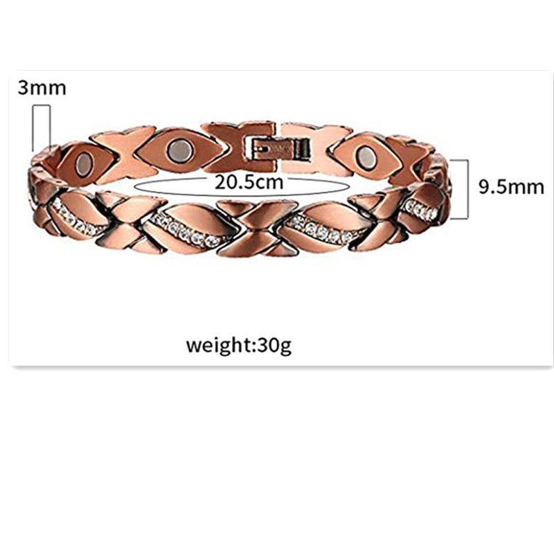 MAC083 Leaf Brushed Creative Magnet Bracelet - Image 6