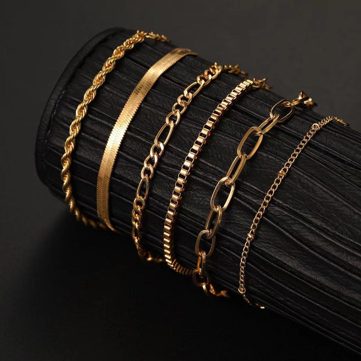 MAC092 Bohemian Minimalist Metal Multi-Layer Bracelet - Image 3