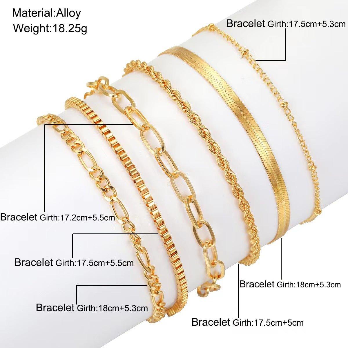 MAC092 Bohemian Minimalist Metal Multi-Layer Bracelet - Image 4