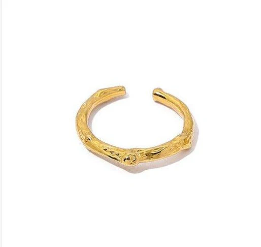 MAC094 High Color Retention Vacuum Eelectroplating Retro Simple Ring - Image 6