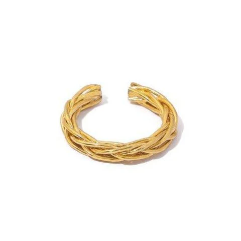 MAC094 High Color Retention Vacuum Eelectroplating Retro Simple Ring - Image 8