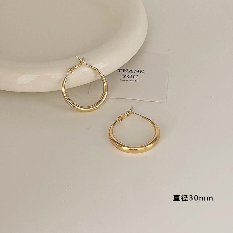 MAC096 925 sterling silver needle high-end French style earrings - Image 3