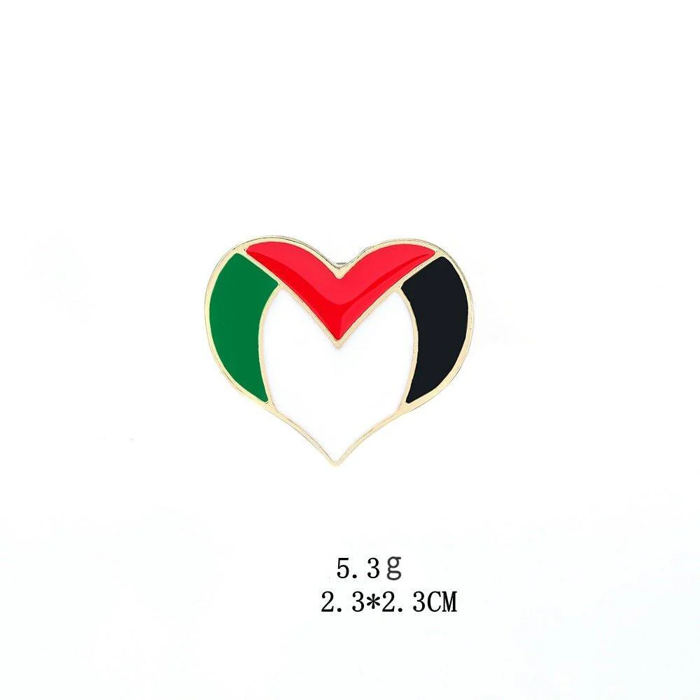 MAC105 Free Palestine flag Keffiyeh pin - Image 5