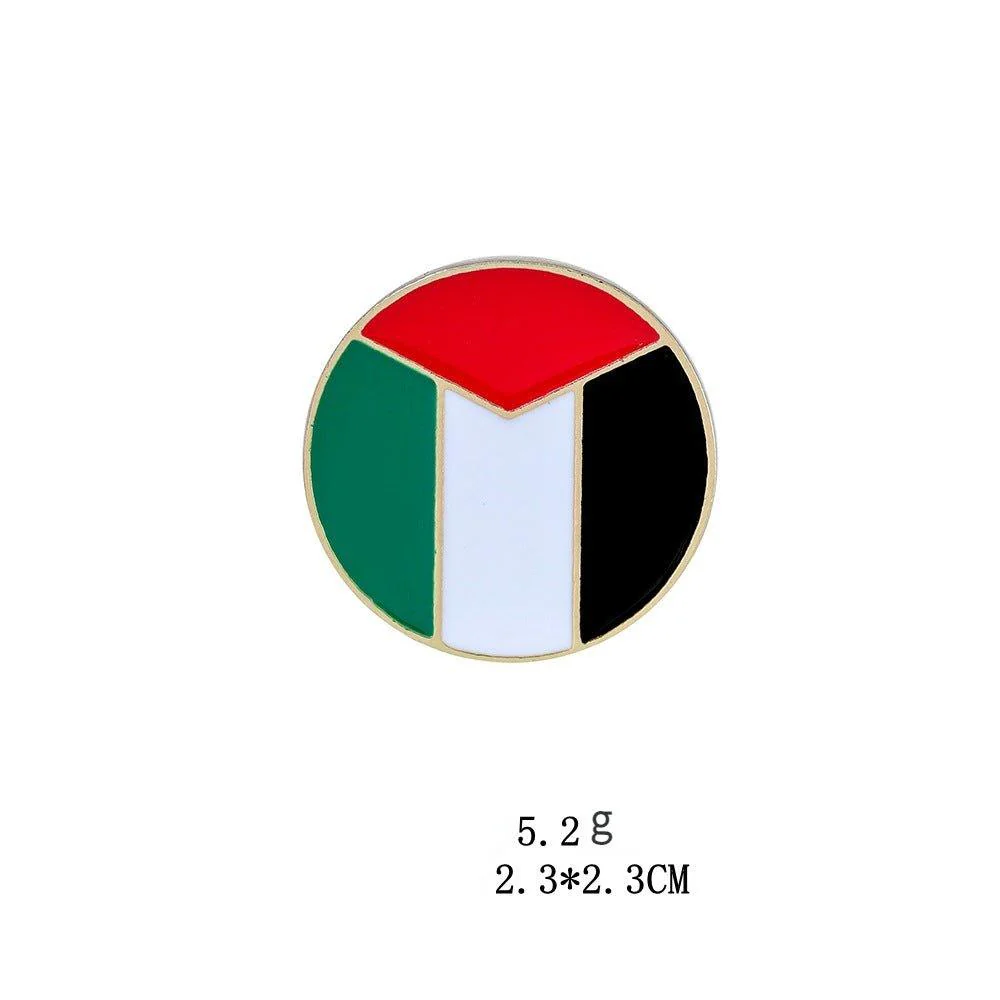 MAC105 Free Palestine flag Keffiyeh pin - Image 6