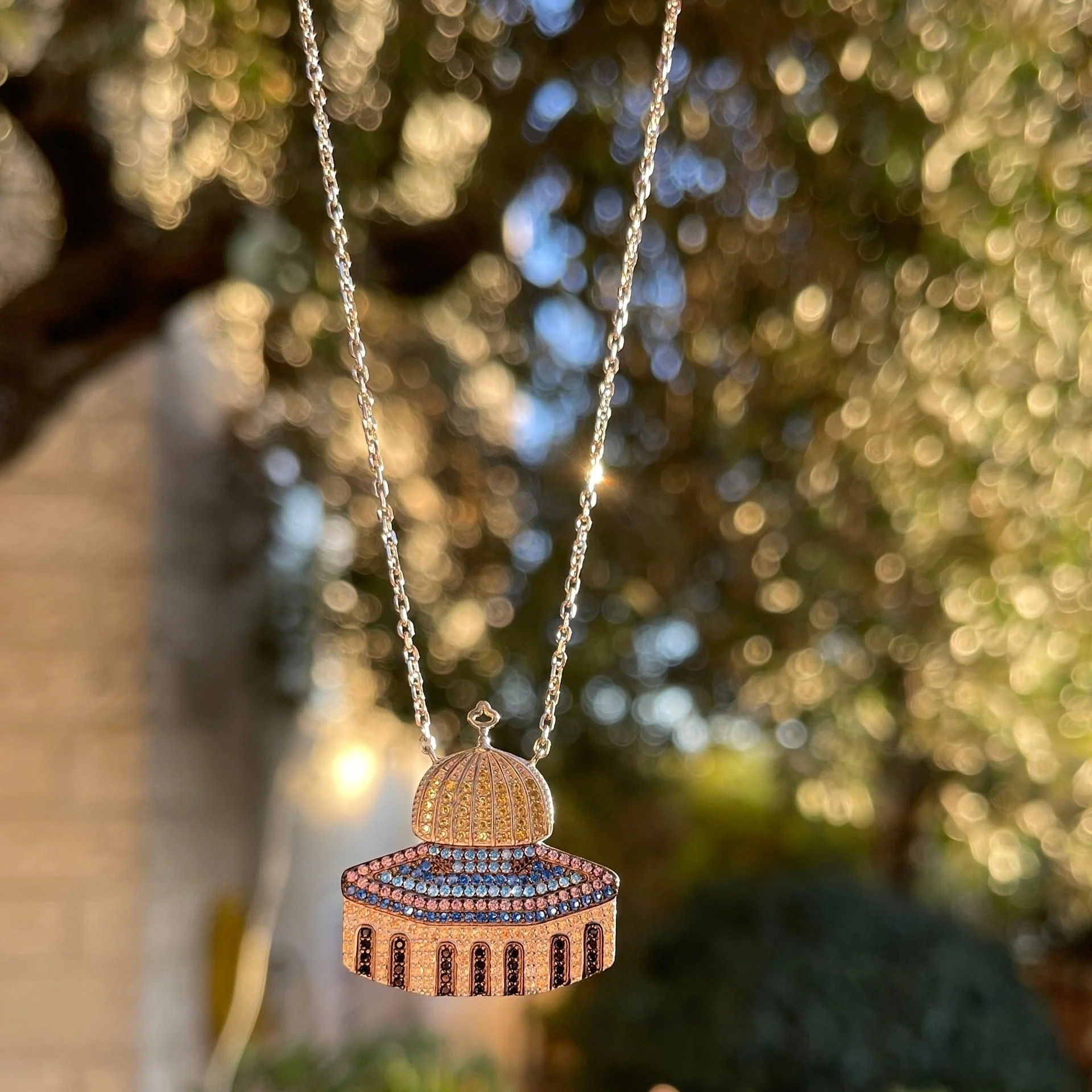 MAC112 Masijid Pattern Keffiyeh Necklace - Image 4