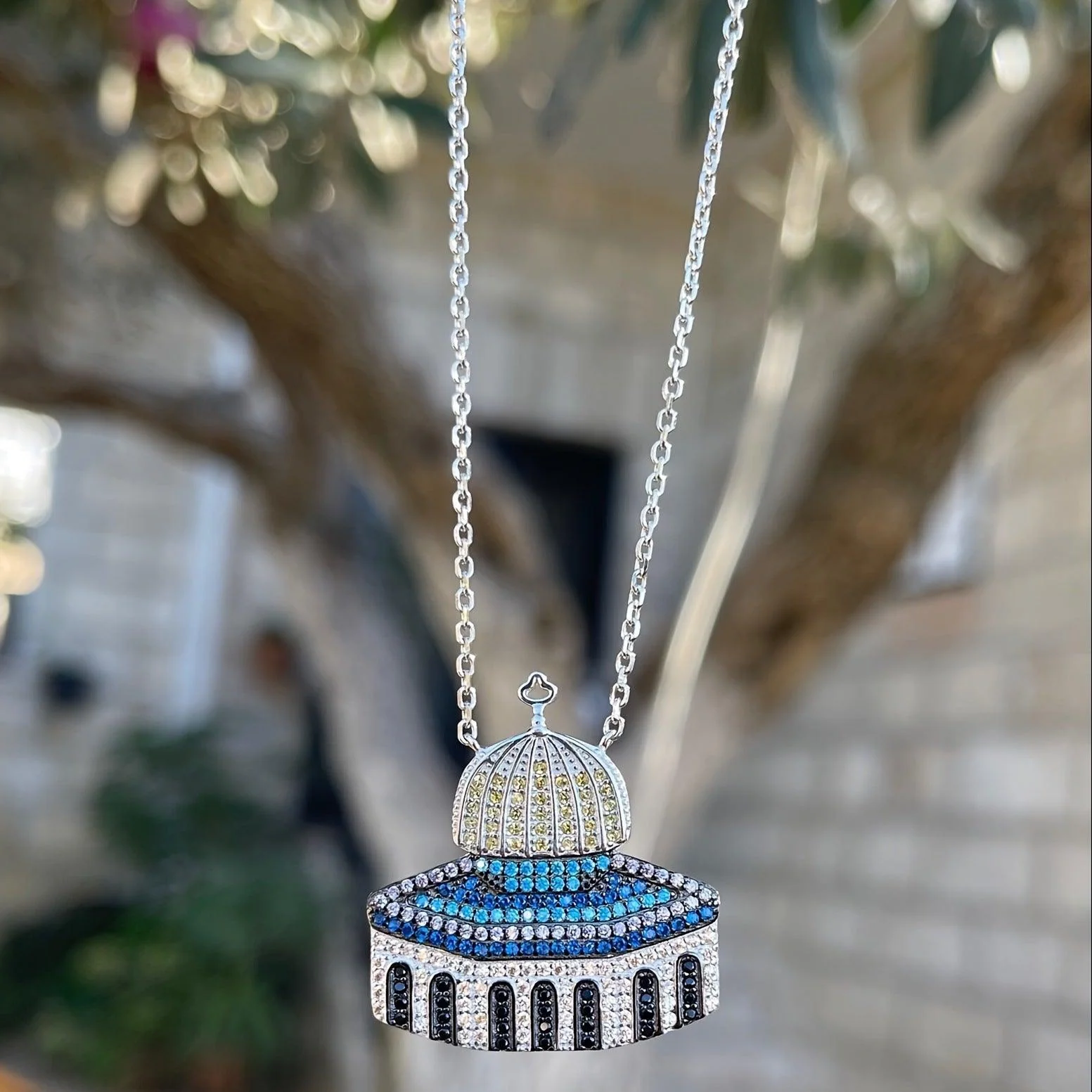 MAC112 Masijid Pattern Keffiyeh Necklace - Image 6