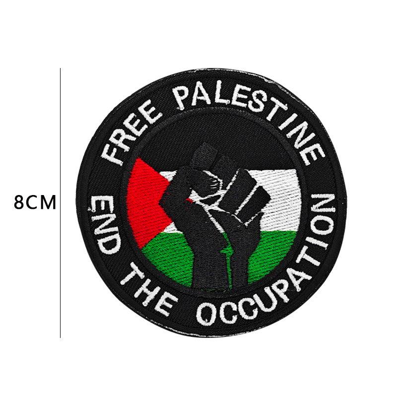 MAC115 Palestine Flag Embroidered PVC Rubber Badge Velcro - Image 5