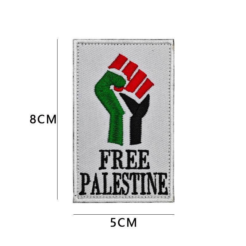 MAC115 Palestine Flag Embroidered PVC Rubber Badge Velcro - Image 6