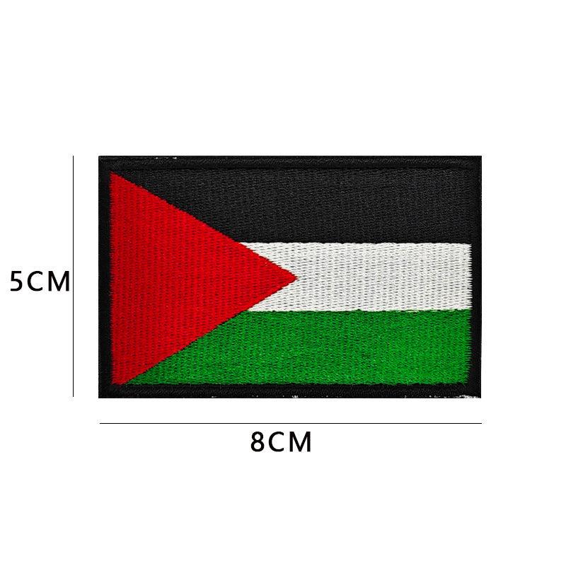 MAC115 Palestine Flag Embroidered PVC Rubber Badge Velcro - Image 7