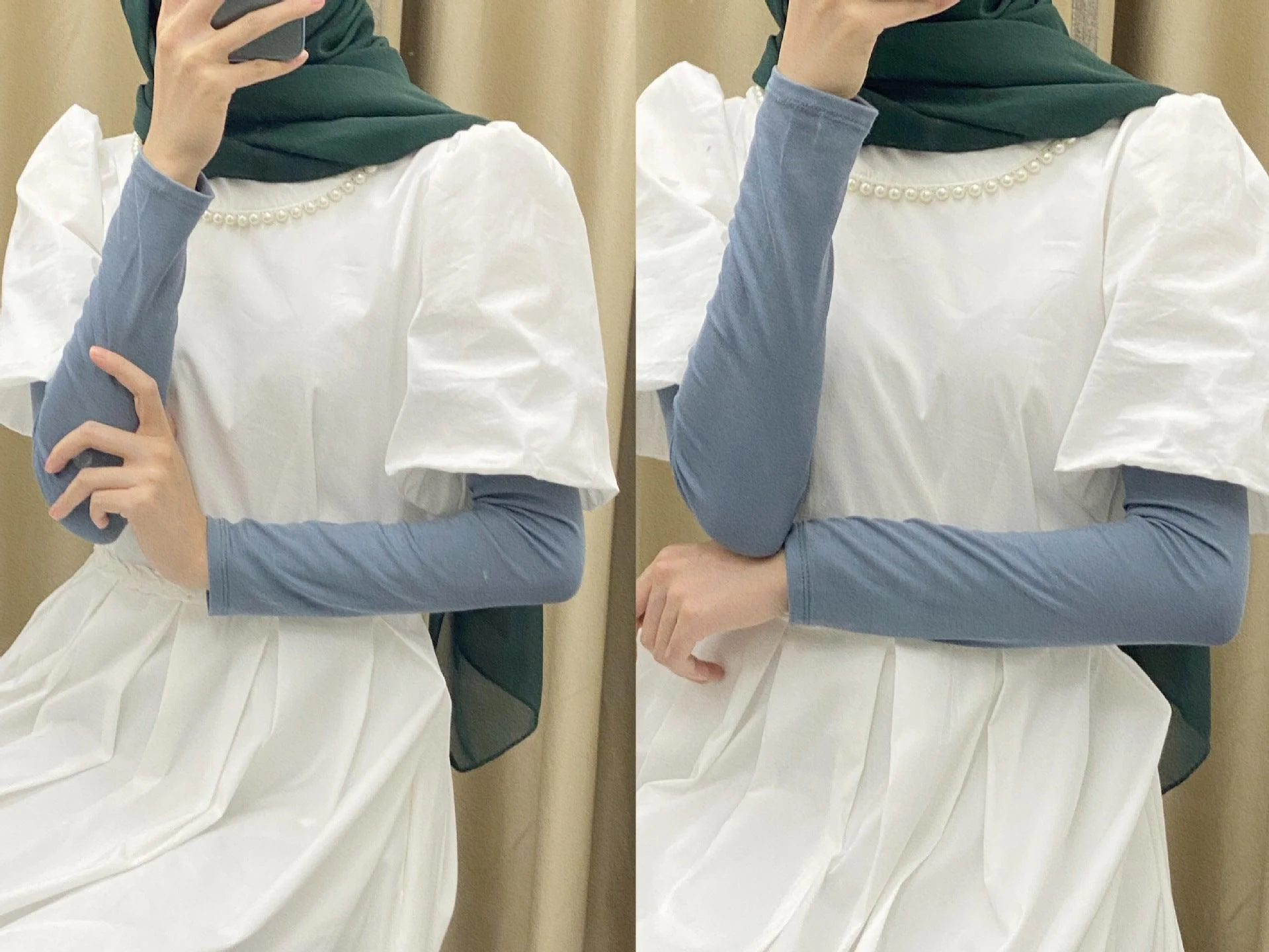 MAC120 Solid Color Modal Cotton Stretch Ice Sleeves - Image 11