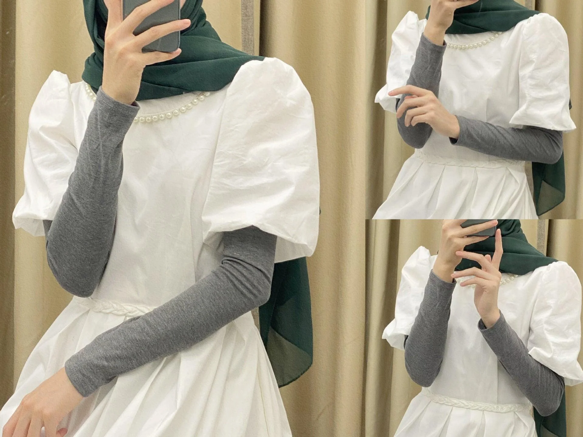MAC120 Solid Color Modal Cotton Stretch Ice Sleeves - Image 12
