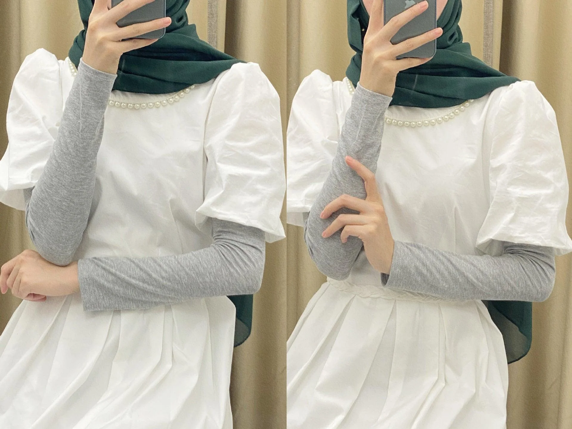 MAC120 Solid Color Modal Cotton Stretch Ice Sleeves - Image 13