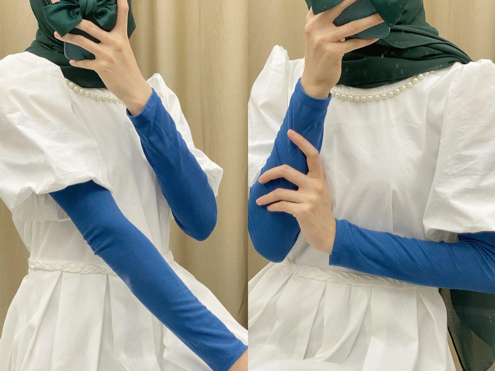 MAC120 Solid Color Modal Cotton Stretch Ice Sleeves - Image 14