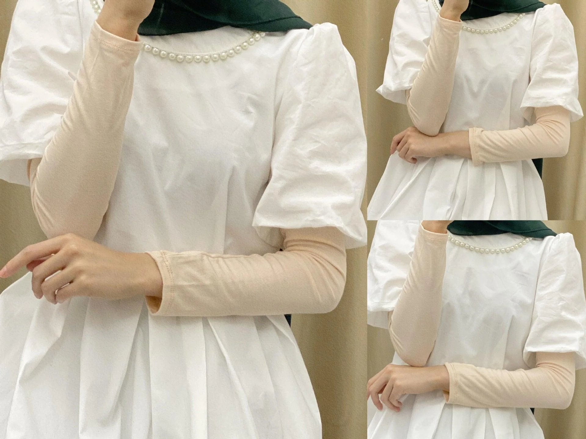 MAC120 Solid Color Modal Cotton Stretch Ice Sleeves - Image 4
