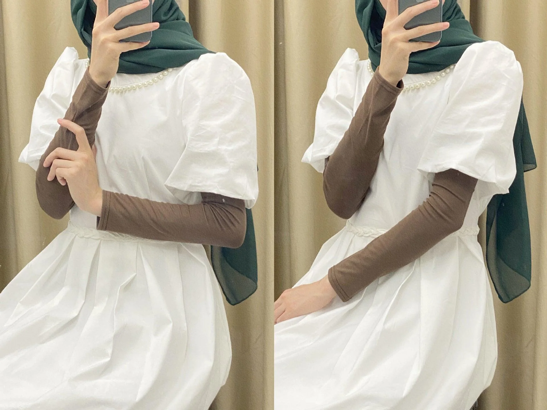 MAC120 Solid Color Modal Cotton Stretch Ice Sleeves - Image 8