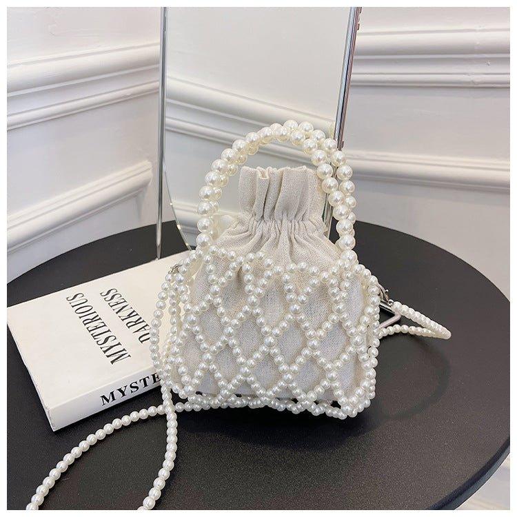 MAC124 Fresh Handwoven Pearl Bead Bag - Image 2