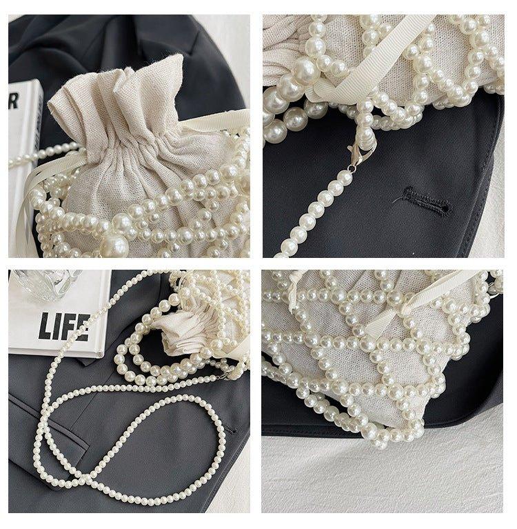 MAC124 Fresh Handwoven Pearl Bead Bag - Image 5