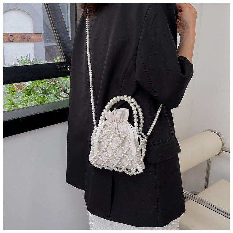 MAC124 Fresh Handwoven Pearl Bead Bag - Image 6
