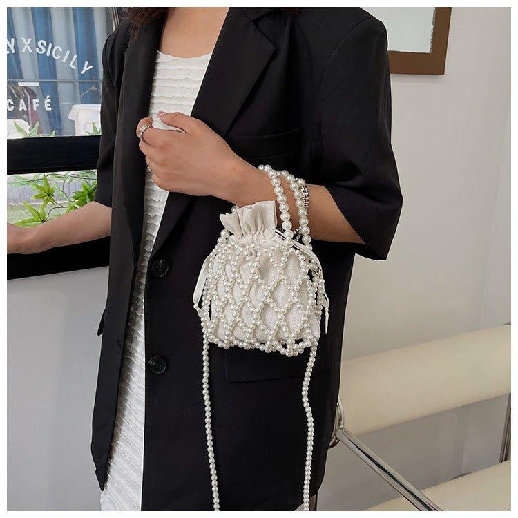 MAC124 Fresh Handwoven Pearl Bead Bag - Image 7
