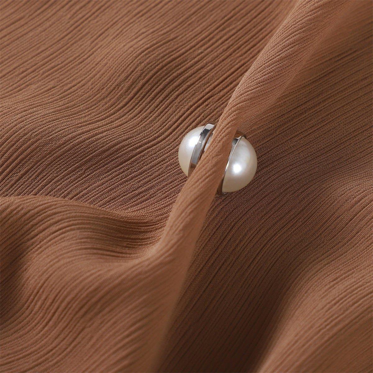 MAC126 Pearl Magnetic Buckle Hijab 12 pcs Brooches - Image 3