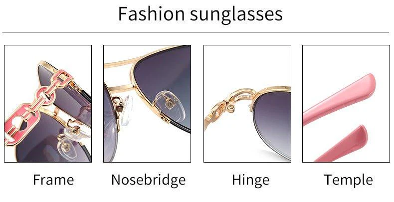 MAC140 Metal Fashion Sunglasses - Image 6
