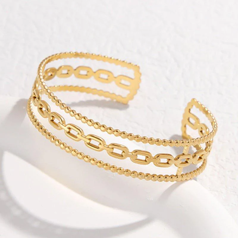 MAC143 Titanium Steel Colorfast Adjustable Bracelet - Image 23