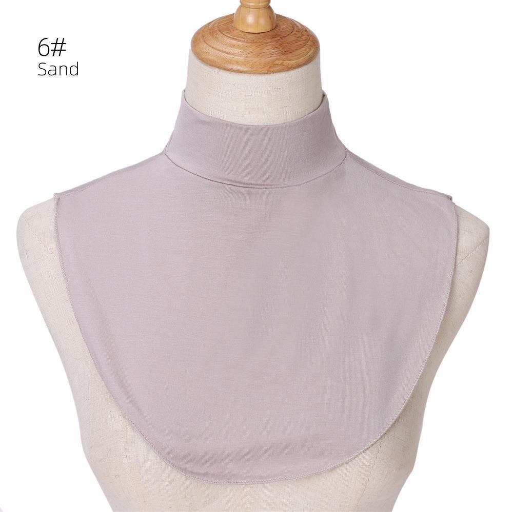 MAC144 Solid Color Modal Cotton Fake Collar Bottoming Collar - Image 10
