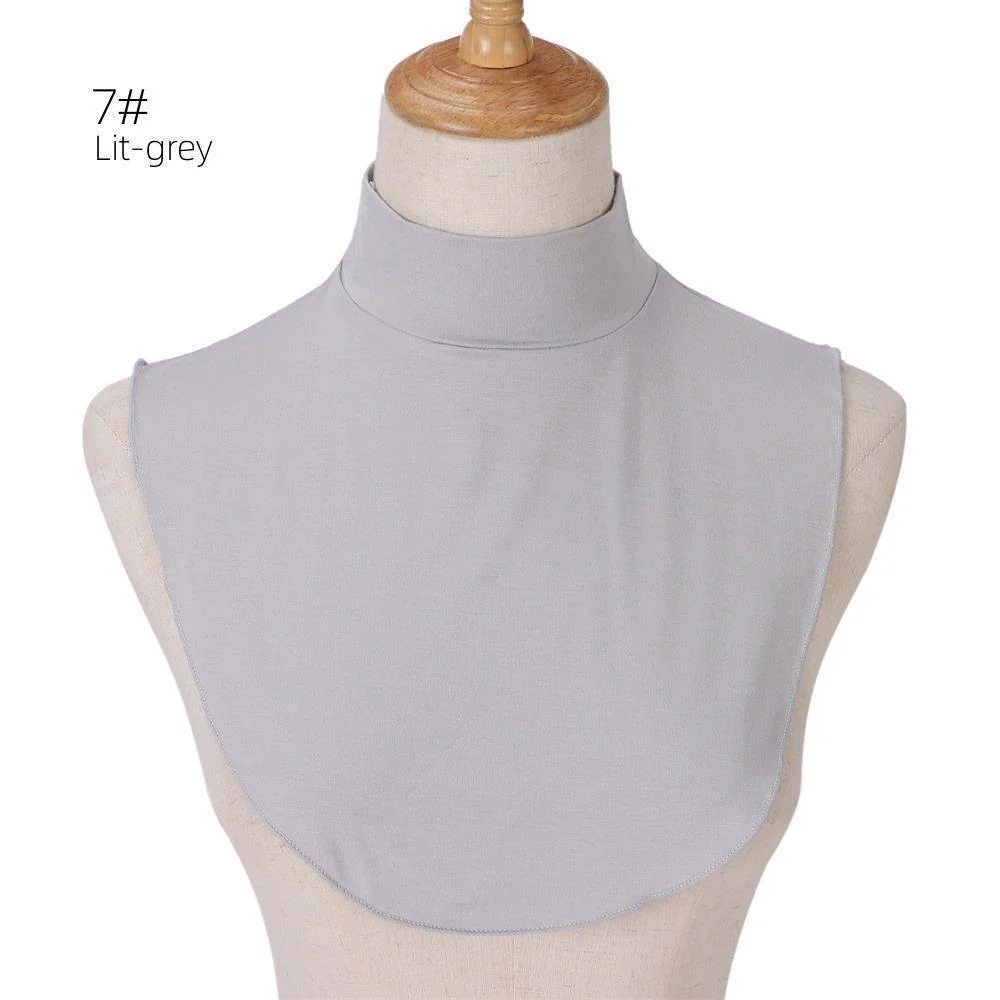 MAC144 Solid Color Modal Cotton Fake Collar Bottoming Collar - Image 11