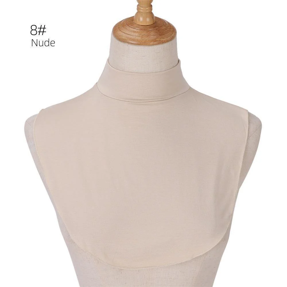 MAC144 Solid Color Modal Cotton Fake Collar Bottoming Collar - Image 12