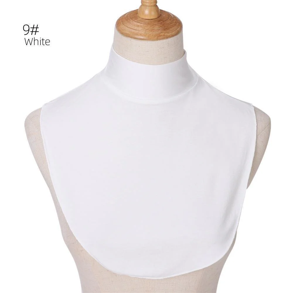 MAC144 Solid Color Modal Cotton Fake Collar Bottoming Collar - Image 13