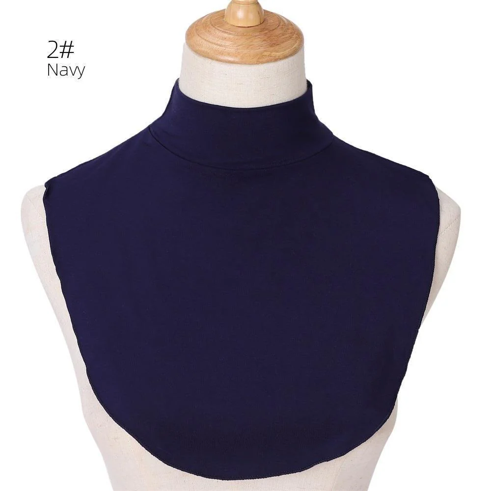 MAC144 Solid Color Modal Cotton Fake Collar Bottoming Collar - Image 6