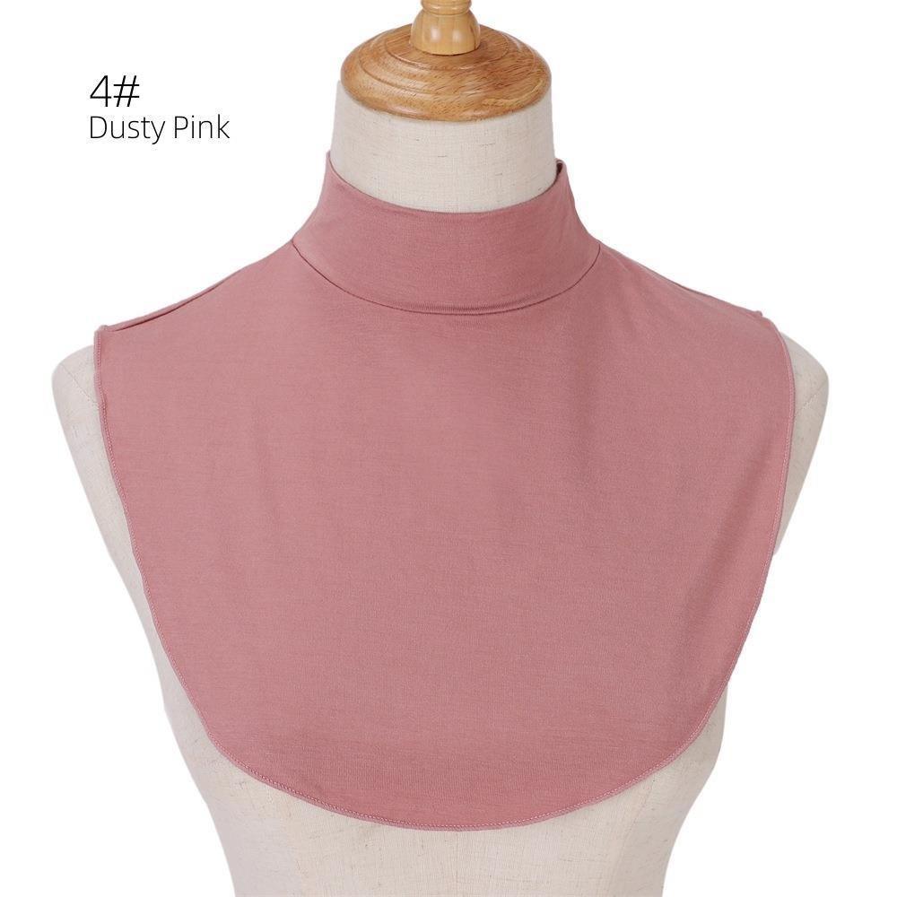 MAC144 Solid Color Modal Cotton Fake Collar Bottoming Collar - Image 8