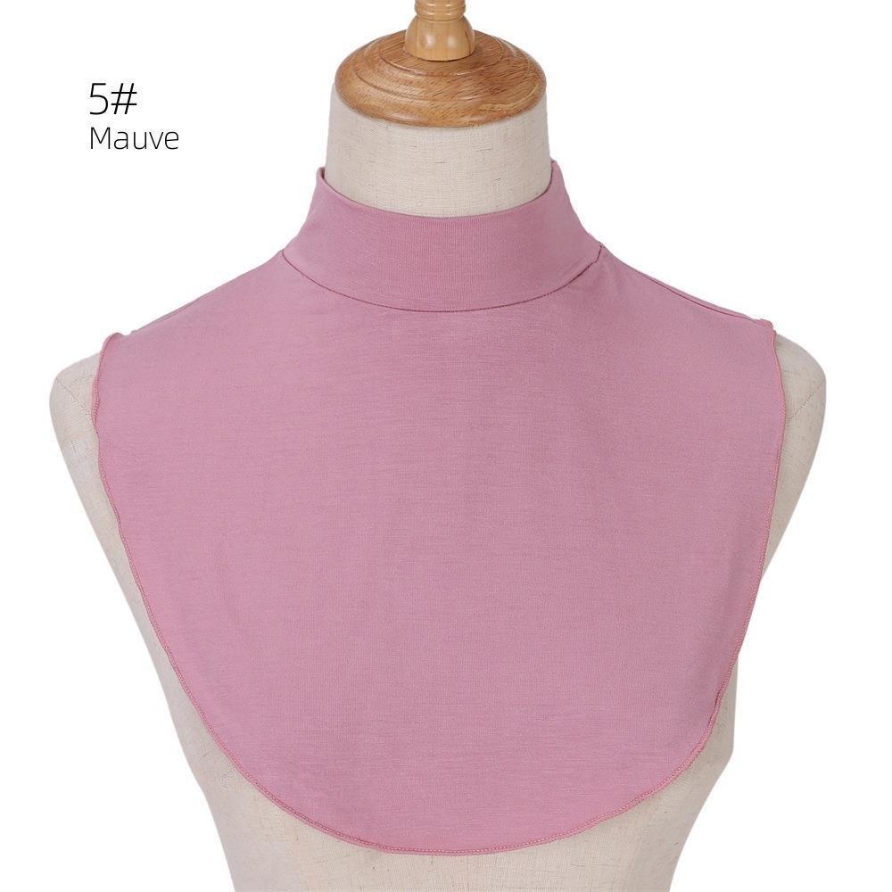 MAC144 Solid Color Modal Cotton Fake Collar Bottoming Collar - Image 9