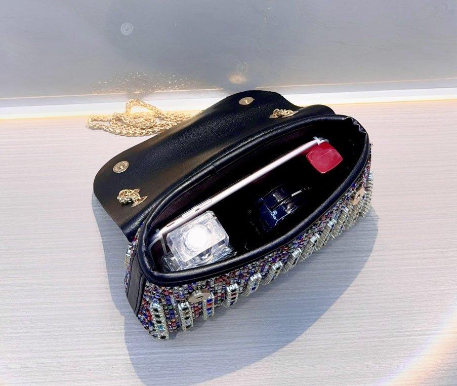 MAC148 Diamond Chain Evening Bag - Image 8