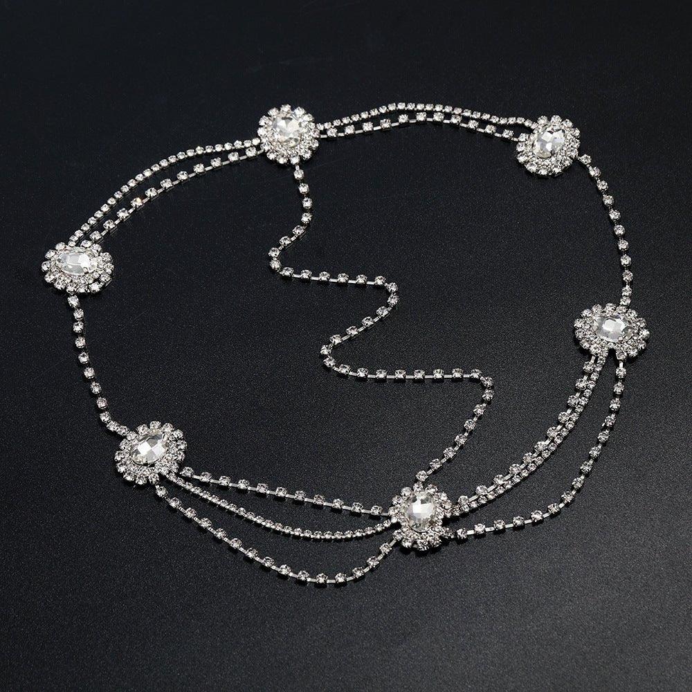Stylish Multi-layered Rhinestone Tassel Forehead Headpiece(MAC151) - Image 5