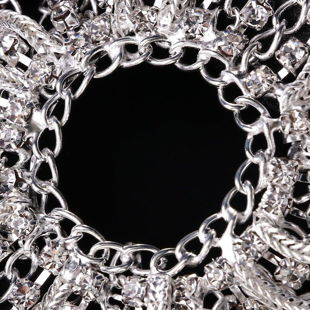 MAC153 High-end Tassel Rhinestone Hair Chain - Image 4