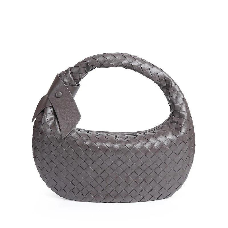 MAC168 Simple And Sstylish Woven Leather Handbag(No bow) - Image 14