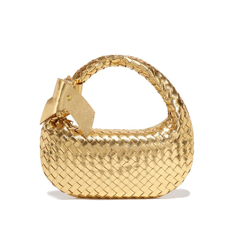 MAC168 Simple And Sstylish Woven Leather Handbag(No bow) - Image 19