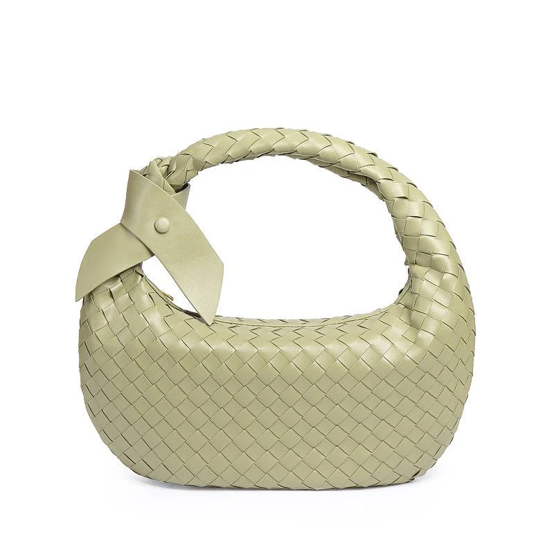 MAC168 Simple And Sstylish Woven Leather Handbag(No bow) - Image 20