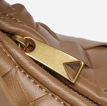 MAC168 Simple And Sstylish Woven Leather Handbag(No bow) - Image 5