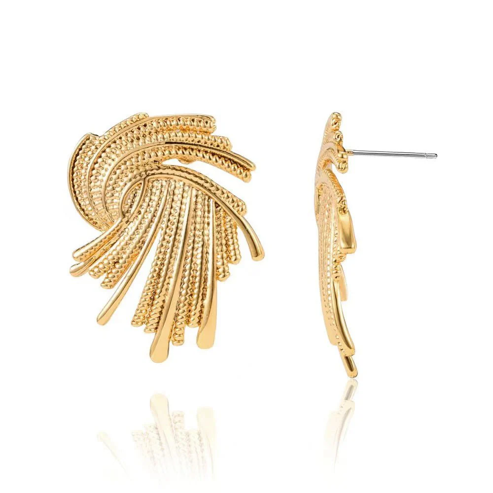 MAC171  High-end And Unique Geometric Metal Earrings - Image 2
