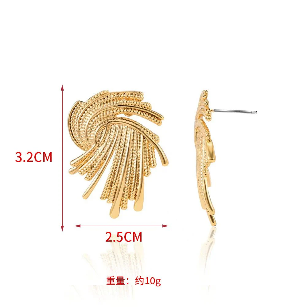 MAC171  High-end And Unique Geometric Metal Earrings - Image 4