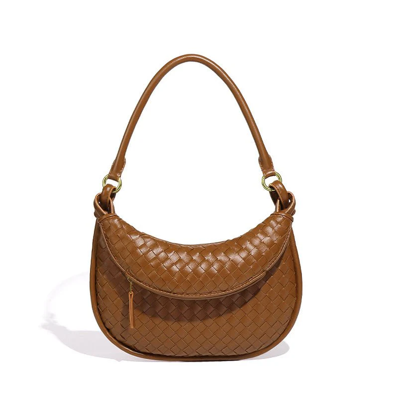 MAC177 Fashionable And Versatile Retro Woven High-end Shoulder Armpit Bag - Image 3